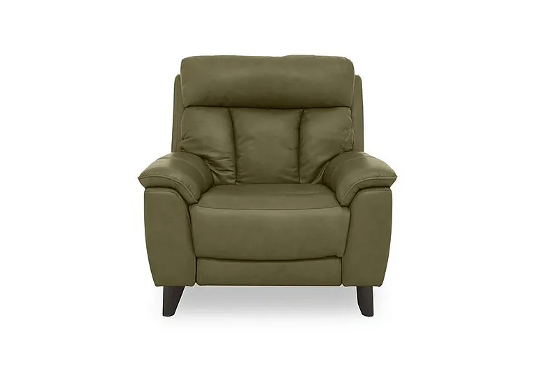 Dreamer Leather Armchair - Olive Green