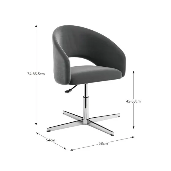 Fergie Velvet Office Chair 6