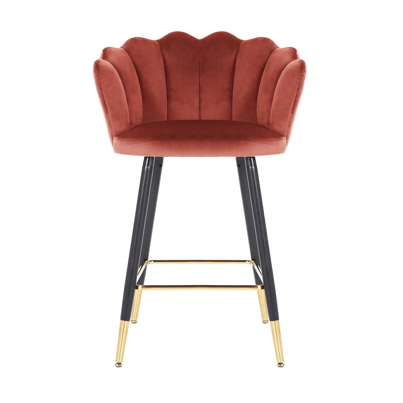 Vivian Velvet Bar Stool Rose (Pink)