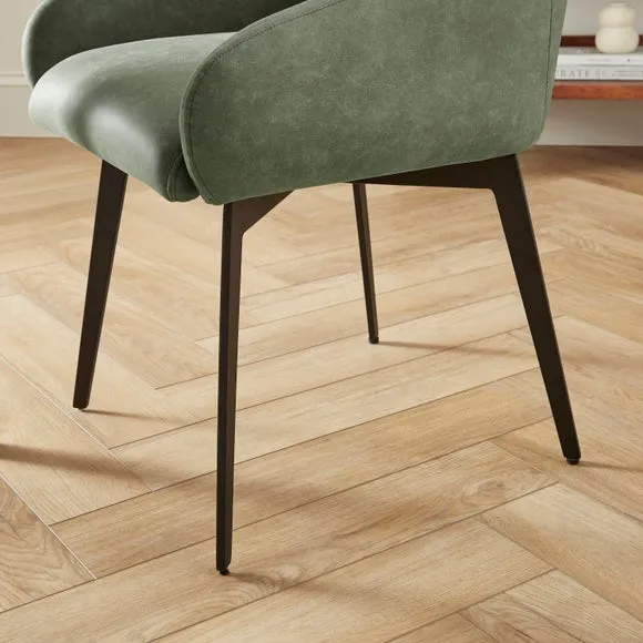 Jase Swivel Dining Chair, Faux Leather 3