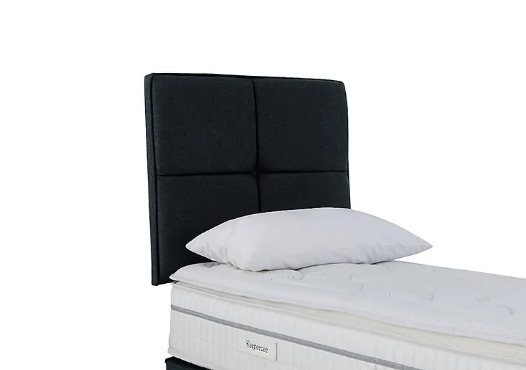Dalmore Strutted Headboard - Single - Weave Noir