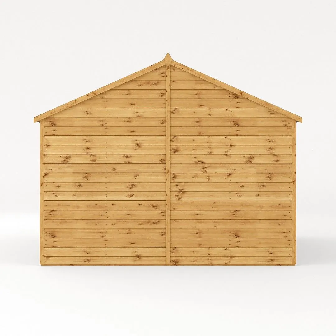 Mercia Premium Shiplap Reverse Apex Workshop - L322.7 x W487 x H250.3 cm in Brown 4