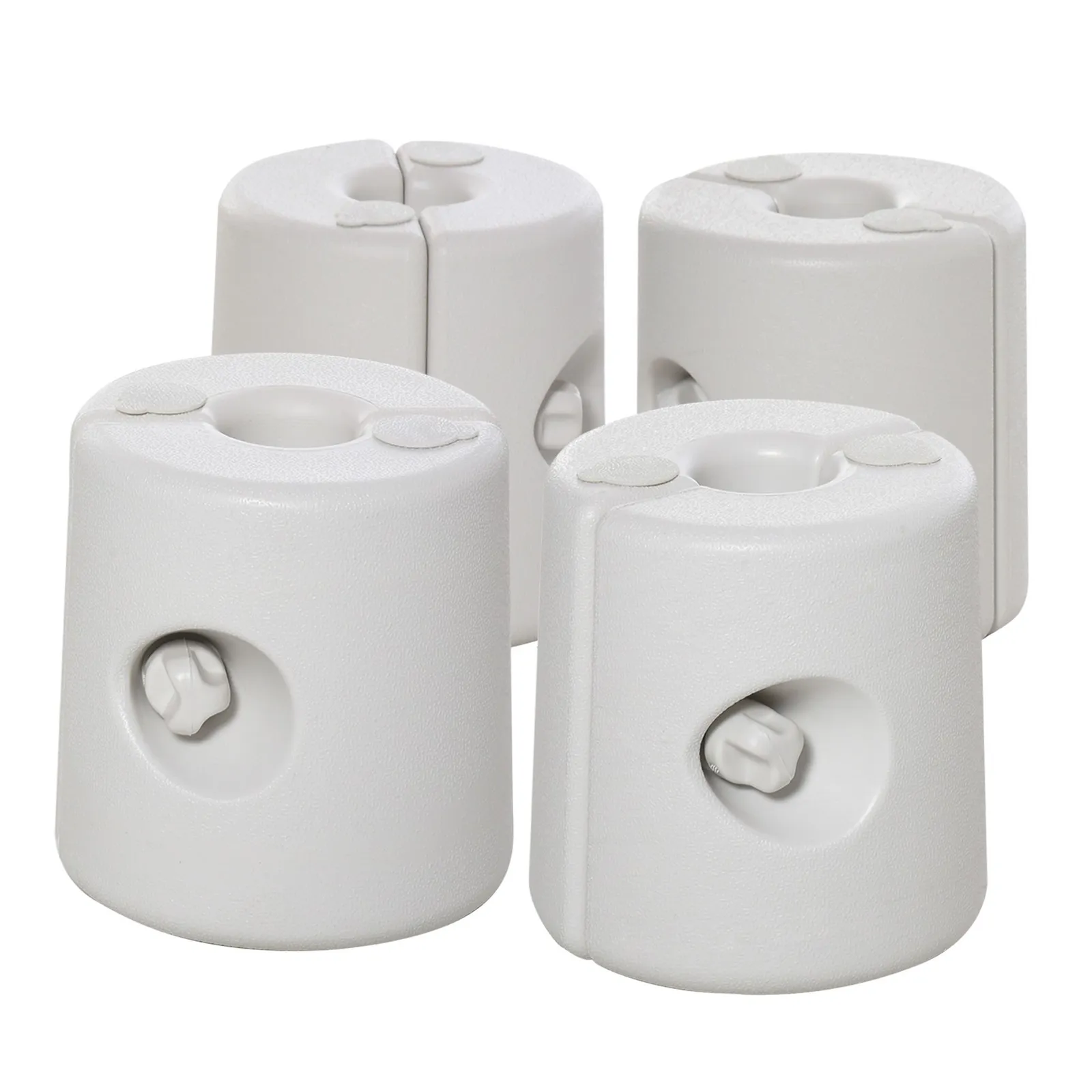 OUTSUNNY Tent Weight Base 4pcs Gazebo Foot Leg Anchor Weights Marquee in White 2
