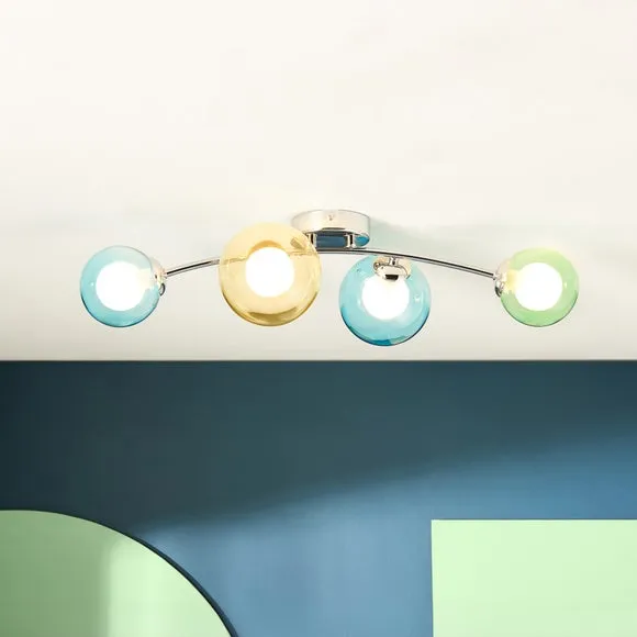 Eliza 4 Light Semi Flush Ceiling Light 1