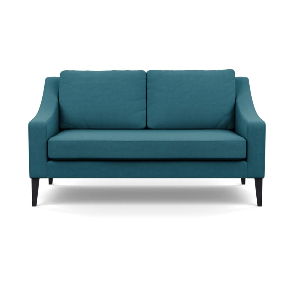 Heal's Richmond 2 Seater Sofa Brushed Cotton Cadet Black Feet