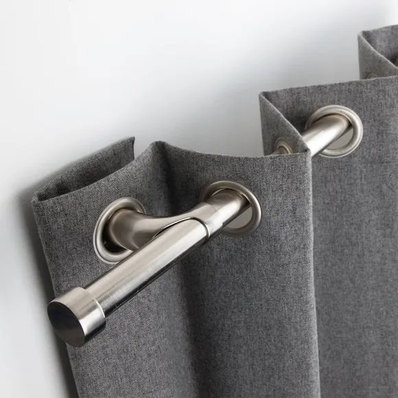 Trinity Room Darkening Extendable Metal Eyelet Curtain Pole 1