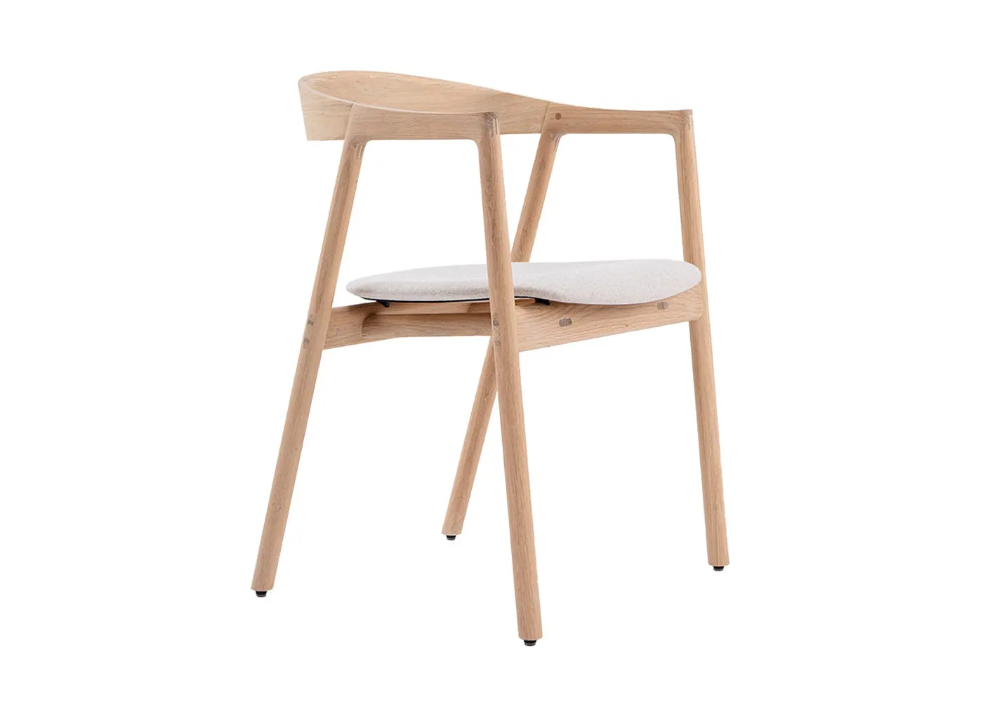 Gazzda Muna Dining Chair White Oiled Oak Main Line Flax Upminster 20 1