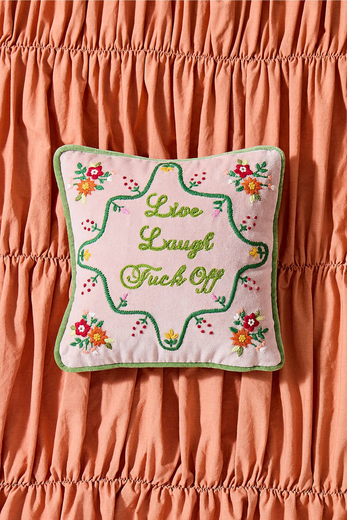 Live Laugh F*ck Off Cushion - Lilac