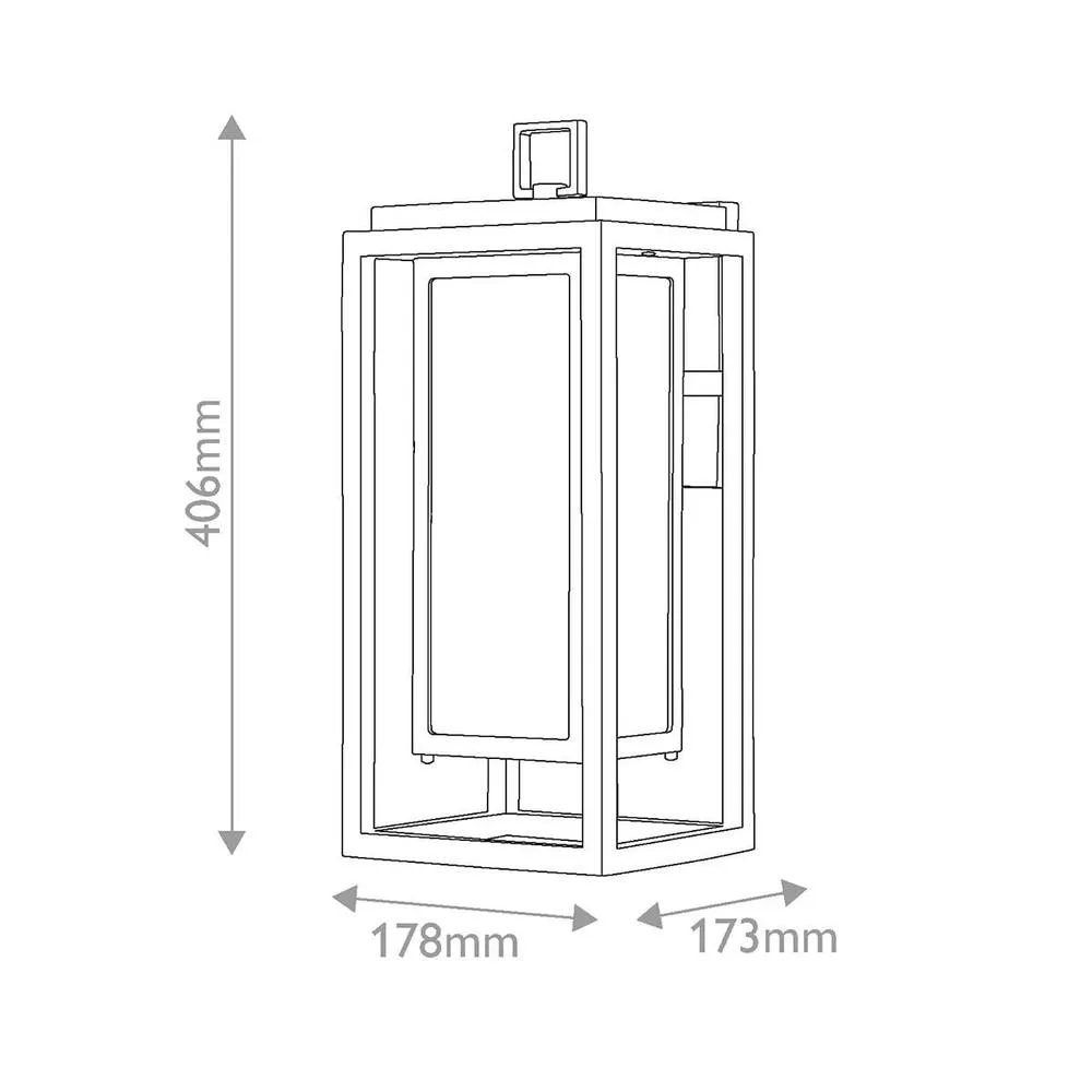 Netlighting Republic Medium Lantern Black IP44 2