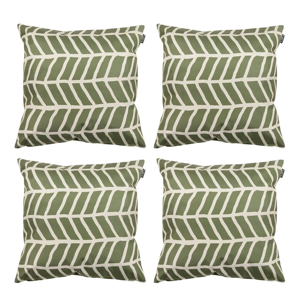 icon Indoor & Outdoor Mark Making Waterproof Cushion 2x Khaki & 2x Burnt Orange