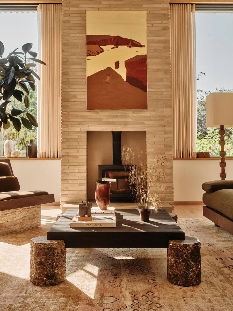 Torren Coffee Table, Dark Emperador
