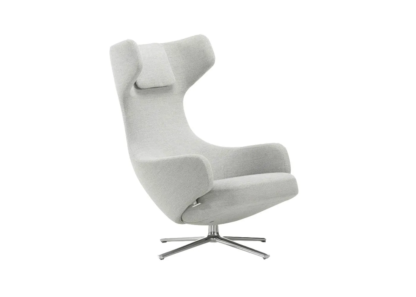 Vitra Grand Repos Lounge Chair Dumet Pebble Melange F80