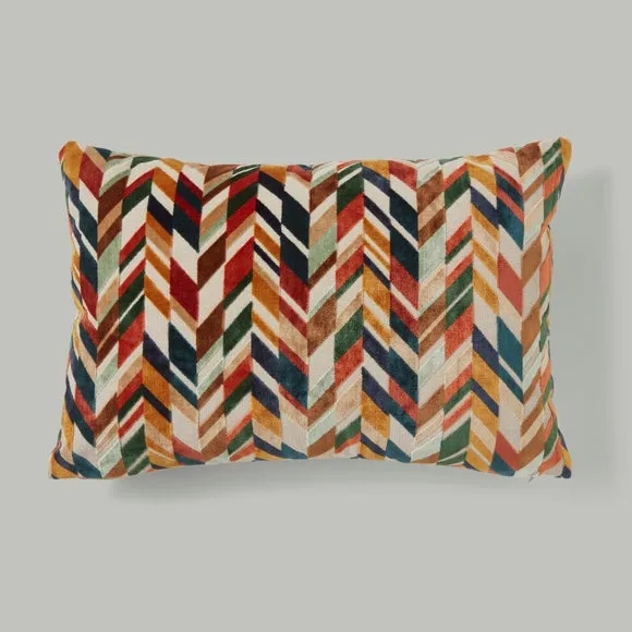 Cut Velvet Rectangle Cushion 2
