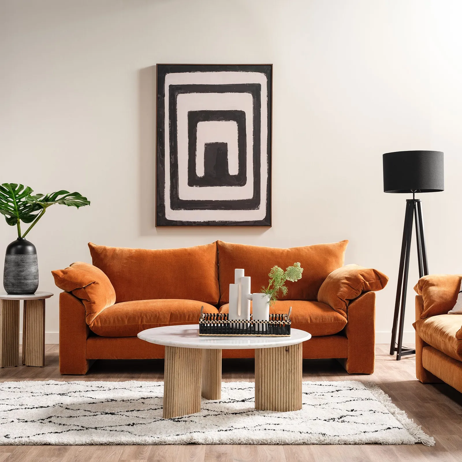 Fuji Coffee Table, Round, Neutral Wood | Barker & Stonehouse 2