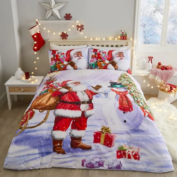 Fusion Santa & Snowy Duvet Cover & Pillowcase Set 1
