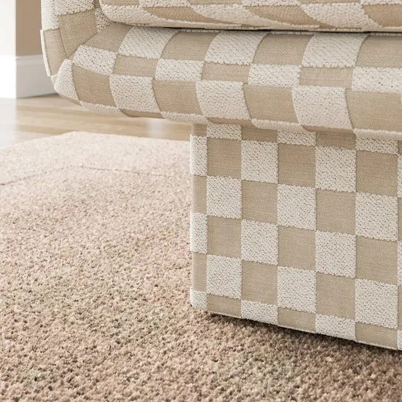 Jude Checkerboard Upholstered Cube Armchair 5