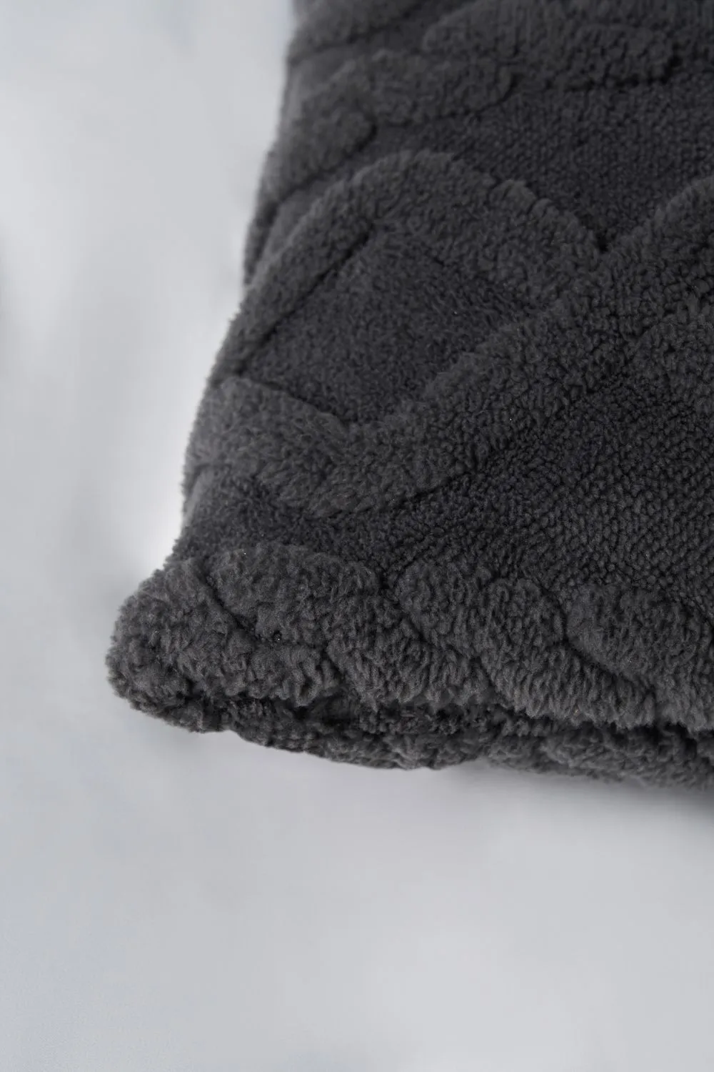 BHS Cable Knit Cushion in Charcoal 3