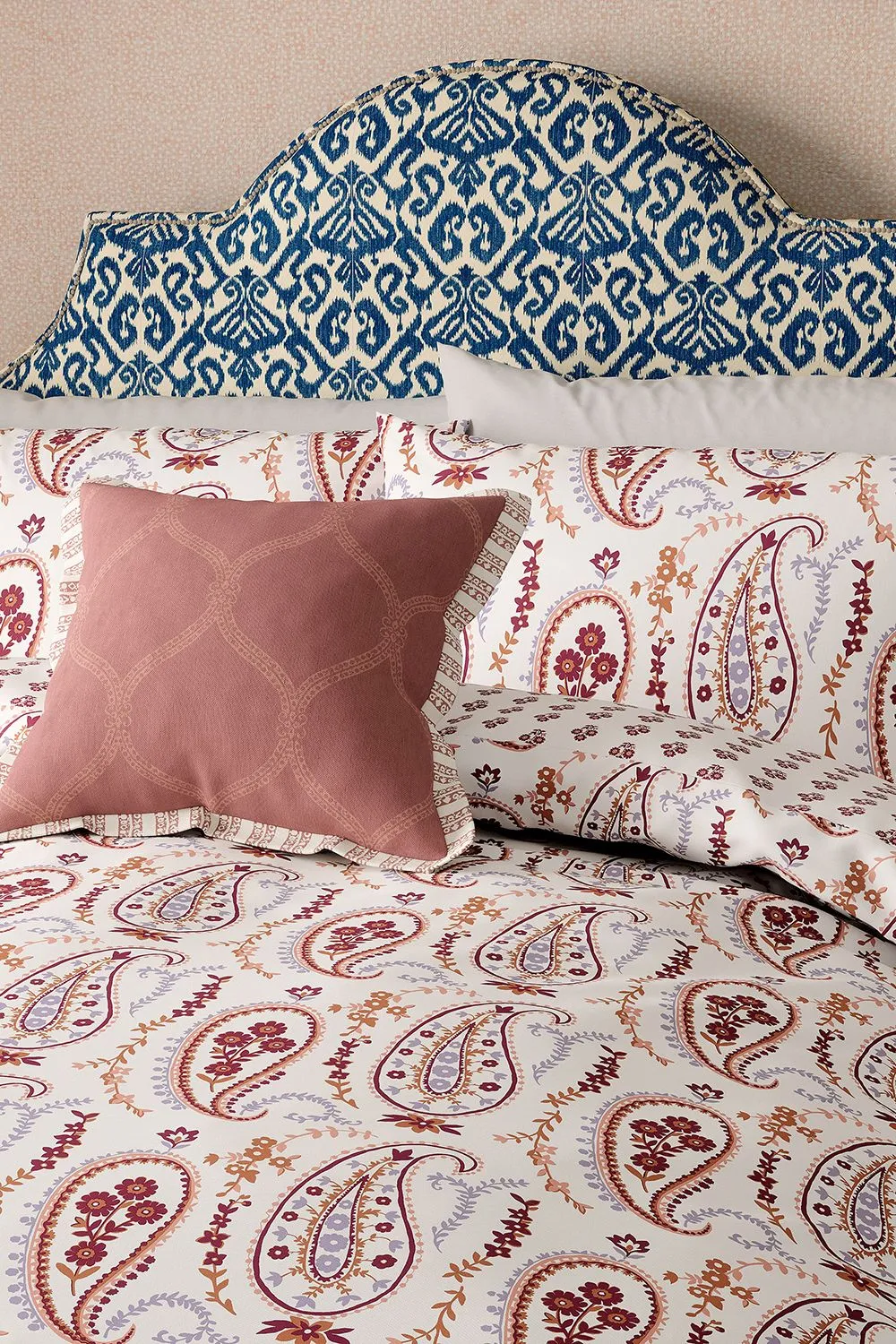Sanderson 'Jamilia' Cotton Cushion in Pink 3