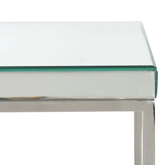 Elysee Square Coffee Table, Mirrored Glass 4