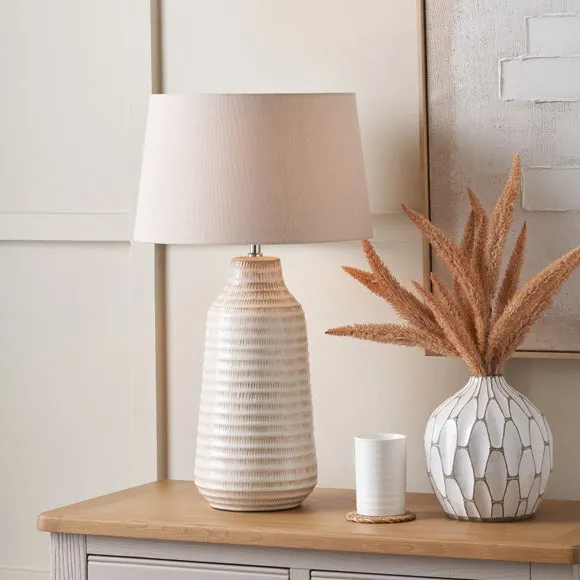 Return - Pacific Lifestyle Nya Scratch Effect Table Lamp