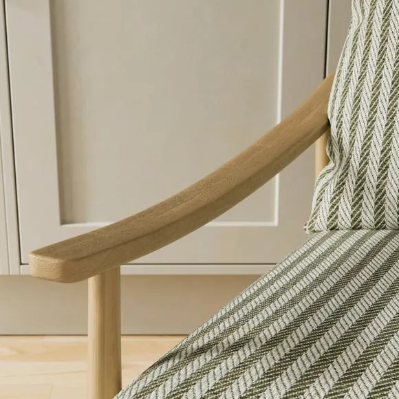 Nelson Churchgate Herringbone Stripe Occasional Armchair 3