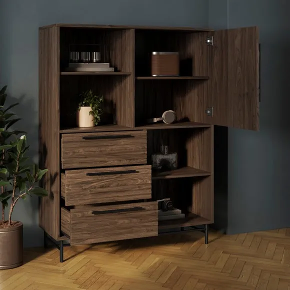Bryant 1 Door 3 Drawer Highboard 2