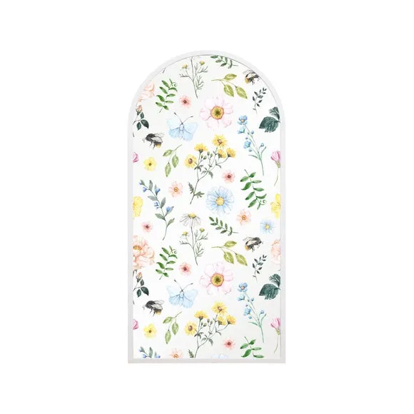 Typis Arched Colourful Floral Wall Mirror 2