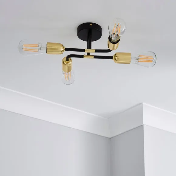 Kacy 4 Light Flush Ceiling Light 2