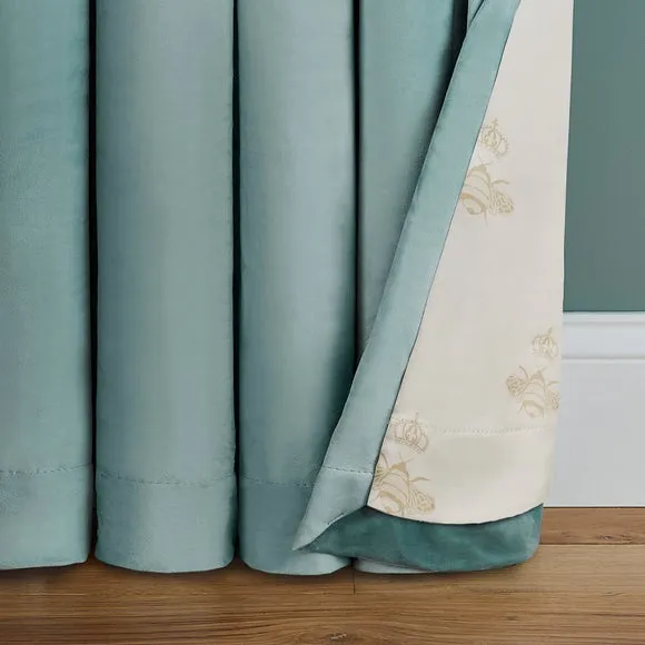 Dorma Burford Blackout Velvet Pencil Pleat Curtains 5
