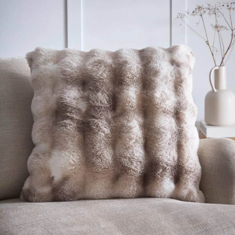 Portfolio Home Oslo Filled Cushion Pillow Bed Sofa 21" Inch Square 55 x 55cm in Taupe 1