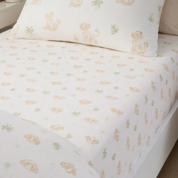 Set of 2 Disney Simba Adventures 100% Cotton Fitted Sheets 2