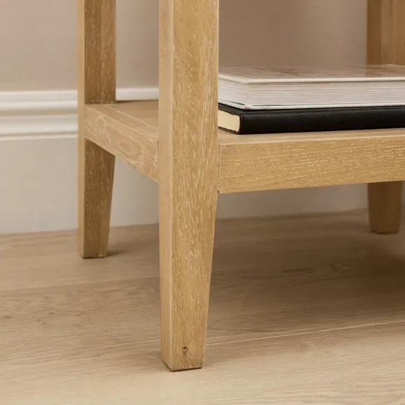 Holden 1 Drawer Bedside Table, Oak 5