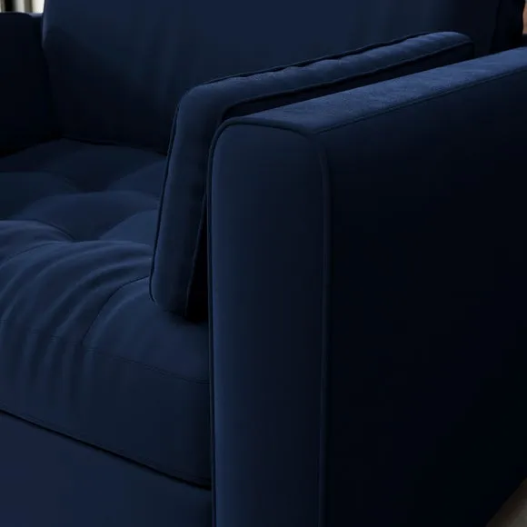 Zoe II Velvet Snuggle Chair 4