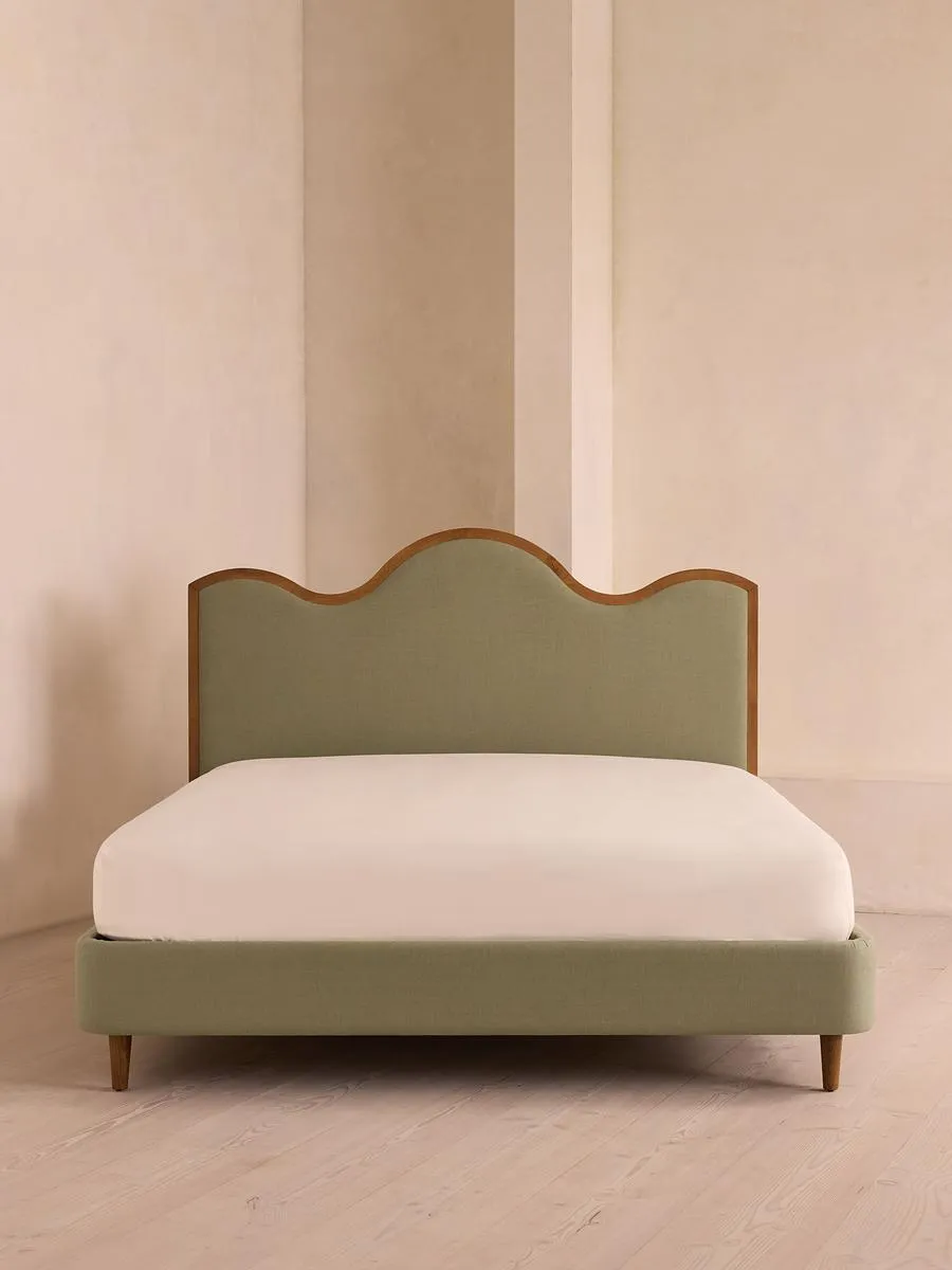 Aubrey Bed, Superking, Linen, Sage