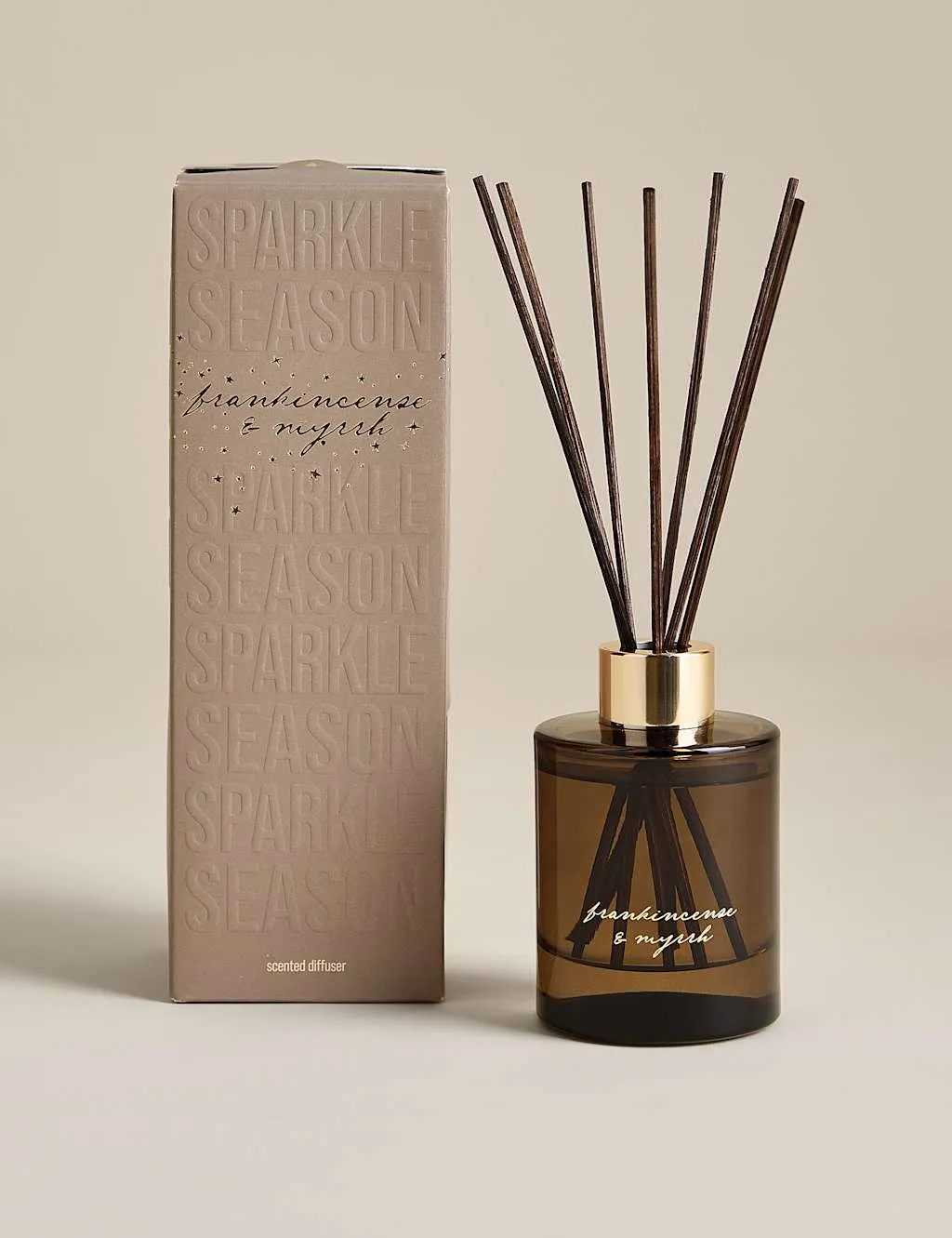 M&S Frankincense & Myrrh 100ml Diffuser Light Buff