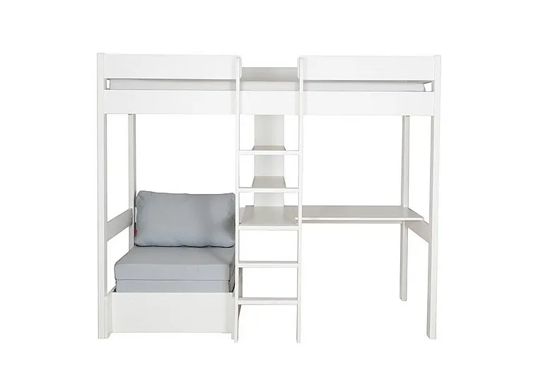Nexus High-Sleeper with Desk and Chair Bed - Aqua