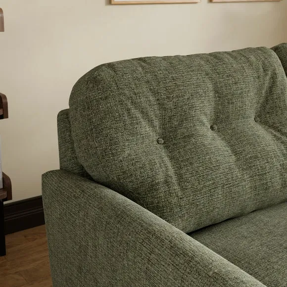 Sven Soft Texture Chenille Large Corner Chaise Sofa 3