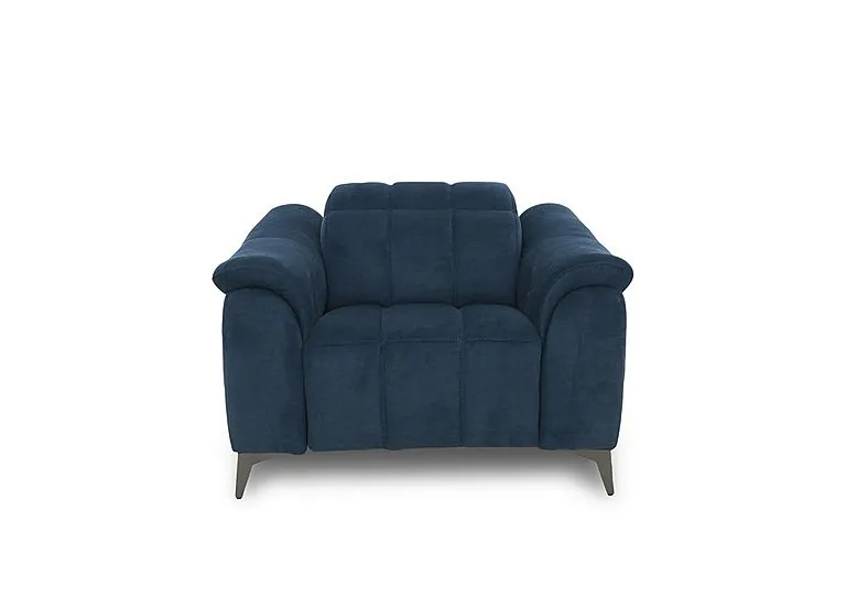 Angelo Fabric Chair - Dark Blue