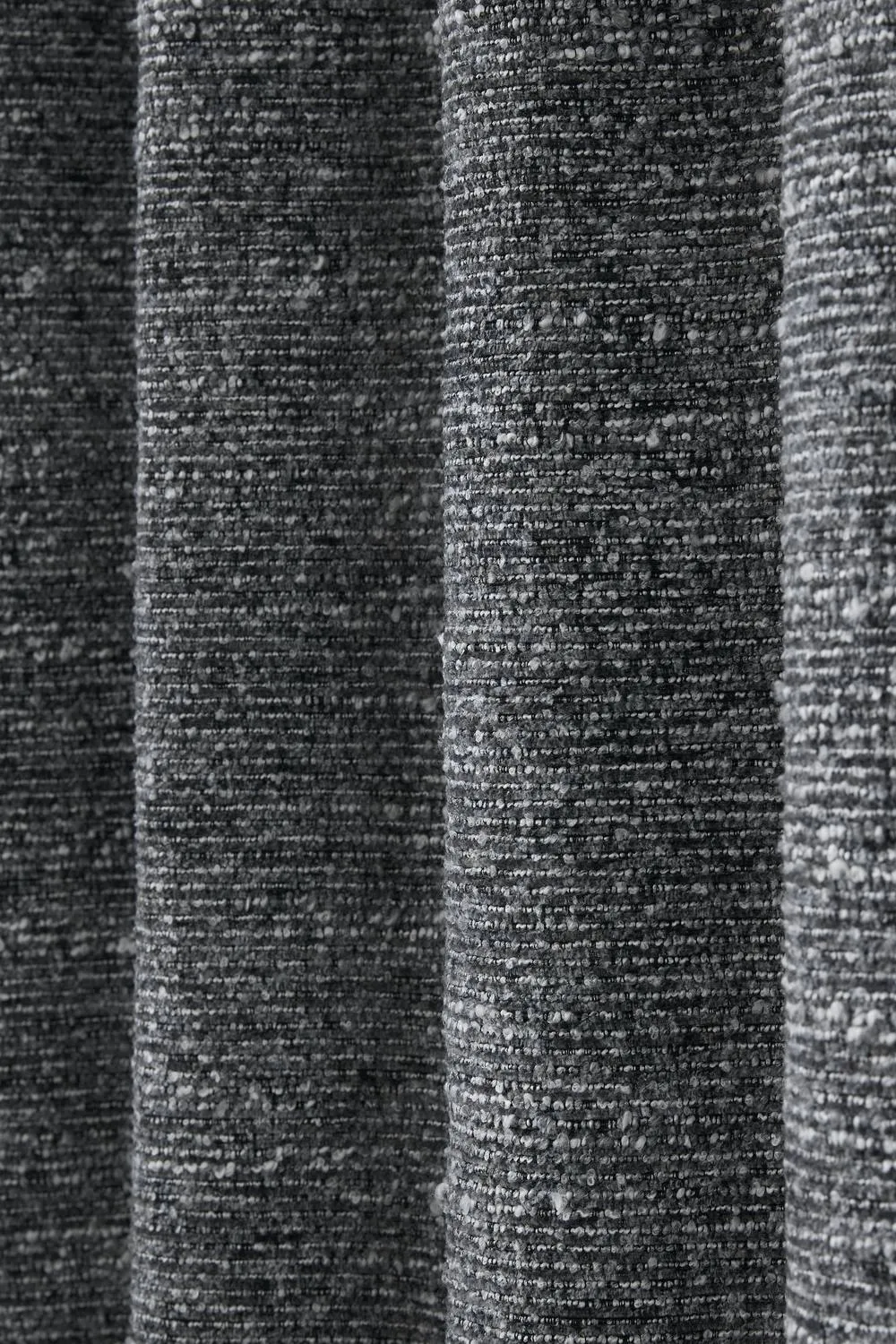 Catherine Lansfield 'Chunky Boucle' Lined Eyelet Curtains in Charcoal 3
