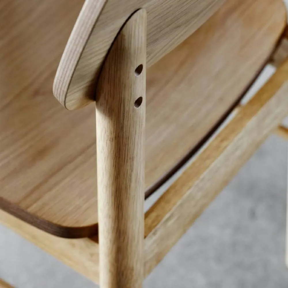 netfurniture Sterling Bar Stool in Matt Oak Set of 2 in Brown 6
