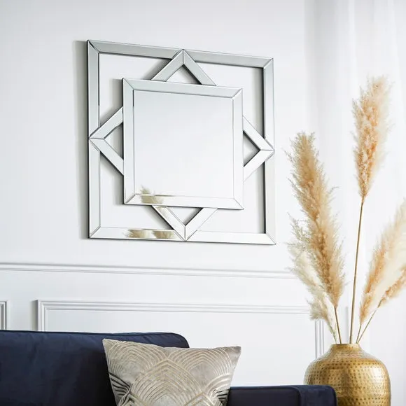 Luxe Geo Square Wall Mirror 1