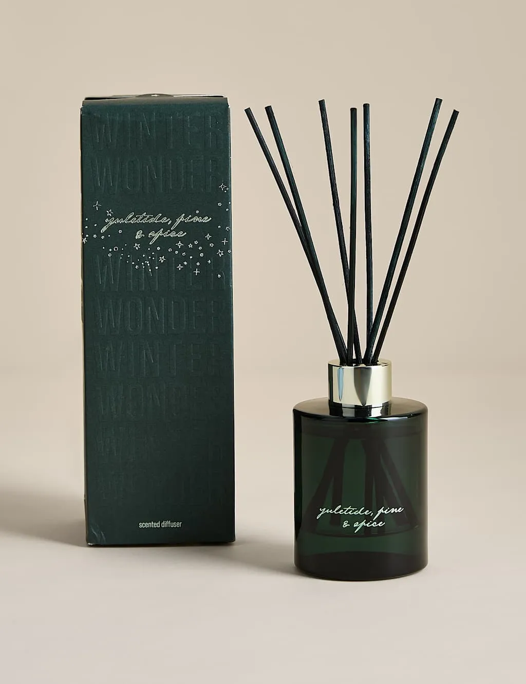 M&S Yuletide Pine & Spice 100ml Diffuser Green Mix