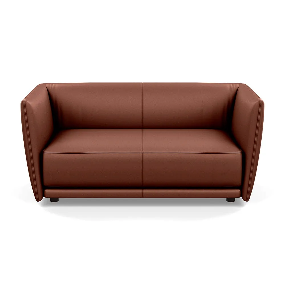 Heal's Valley 2 Seater Sofa Grain Dark Brown Walnut Stain Feet 1