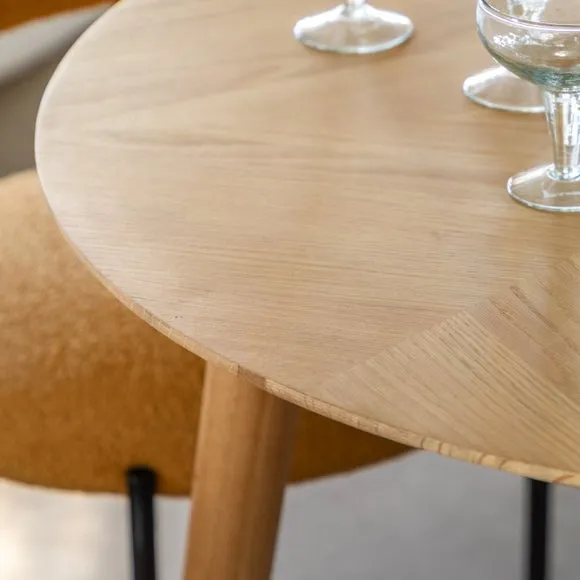 Manila 4 Seater Round Dining Table 2