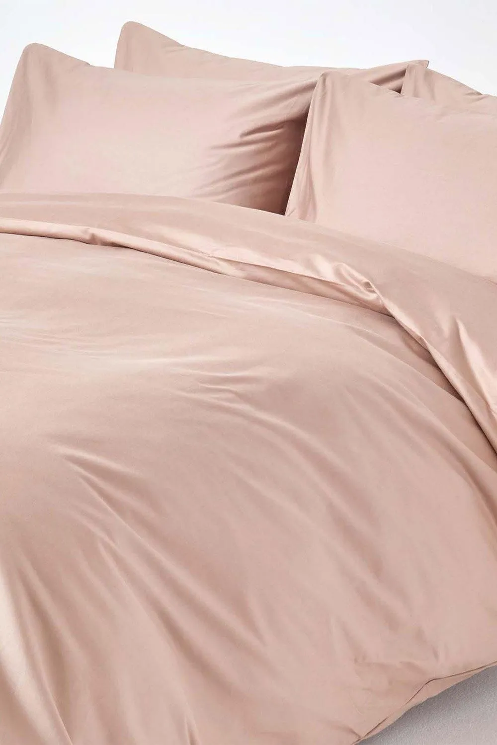 Homescapes Egyptian Cotton Duvet Cover with Pillowcase 1000 TC in Beige 2