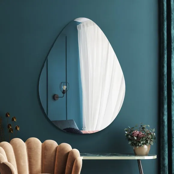 Lapillus Frameless Pebble Wall Mirror 1