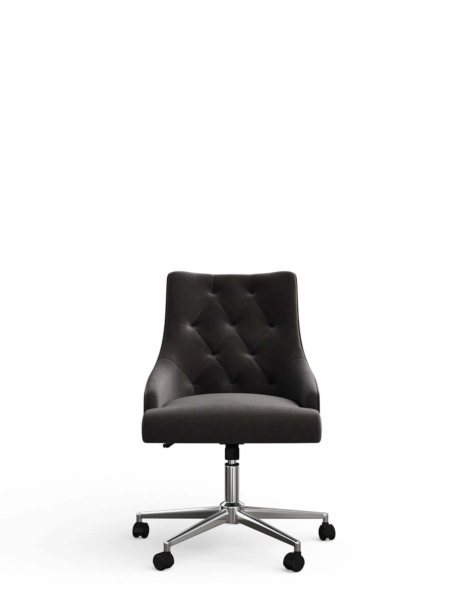 M&S Jones Pinched Back Velvet Office Chair
