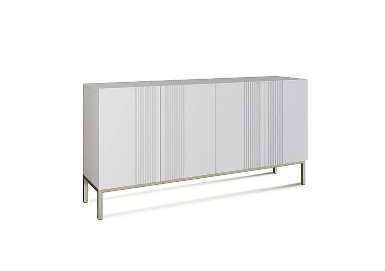 Delta 4 Door Sideboard with Smart LED Lighting - White