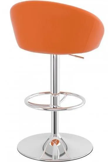 netfurniture Tuscany Orange Bar Stool Height Adjustable 2