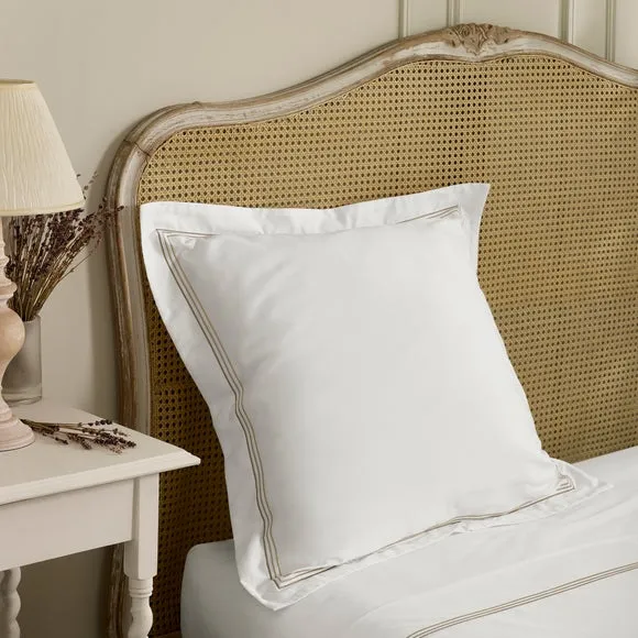 Dorma Rovello Embroidery 100% Cotton Continental Pillowcase 2